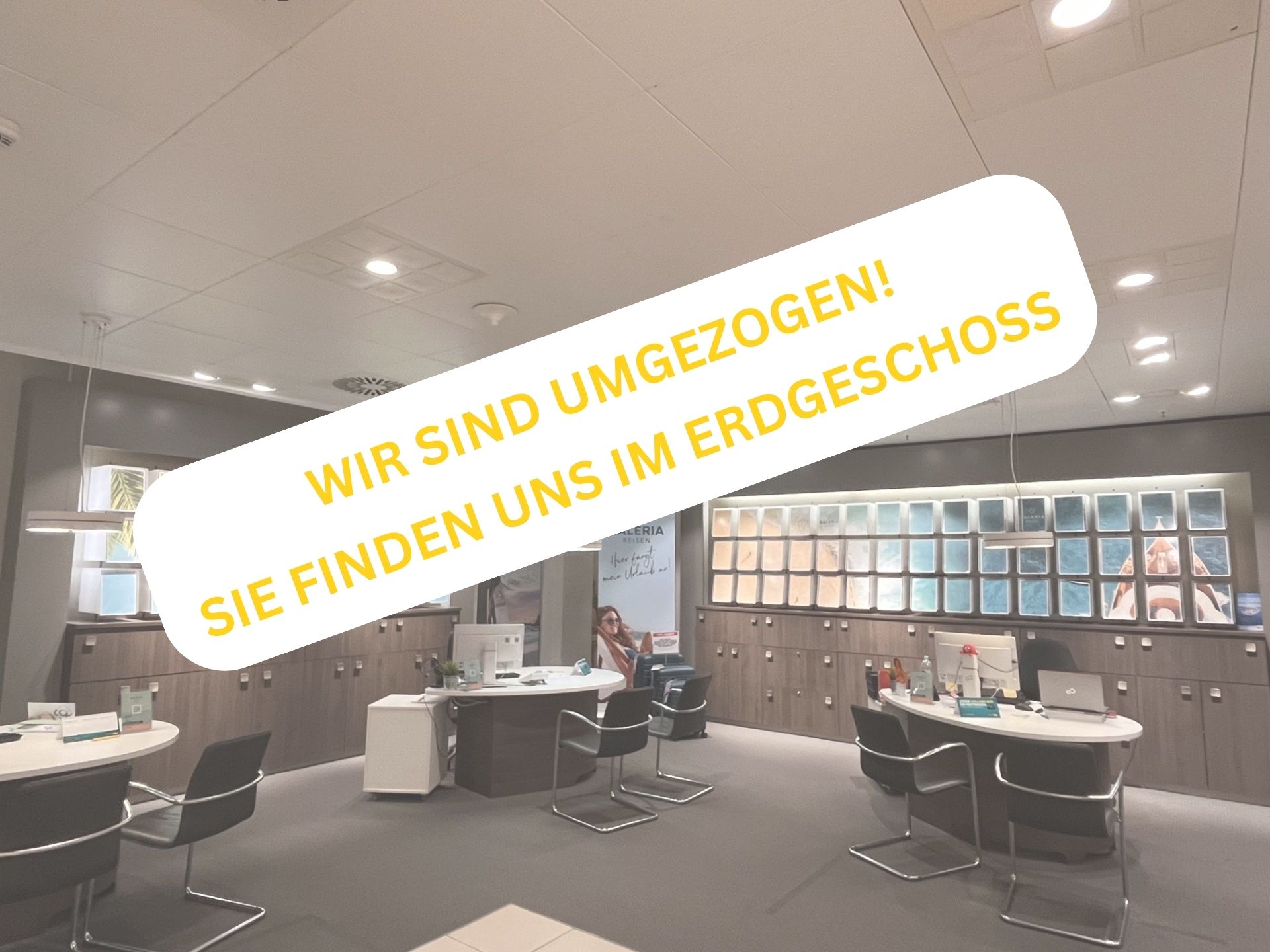 Wir sind umgezogen Nun im Erdgeschoss